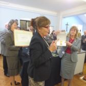 Ros Edwards with Bene Merenti medal