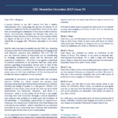 CISC Newsletter – December 2019