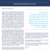 CISC Newsletter – September 2020