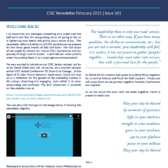 CISC Newsletter – February 2021