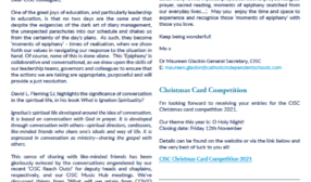 CISC Newsletter – October 2021