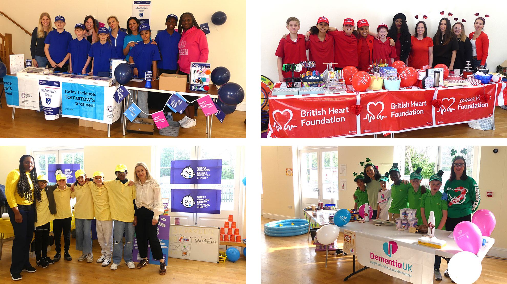 Photo of children in charity teams