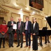 Staff with students of New Hall School