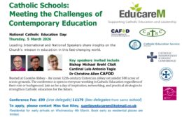 National Catholic Education Day Flyer Flyer for national Catholic Education day at Coombe Abbey